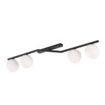 Emibig Plafondlamp Naton Staal Zwart | Geschikt voor 4x E14 - Max 10W